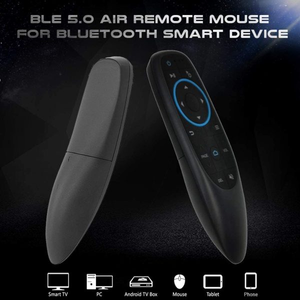 RKTech G10BTS Bluetooth Air Mouse Bluetooth 5.0 Wireless Gyro 6-Axis Gyroscope 17 Keys Smart Remote for Smart TV, Android Tv Box - Image 4