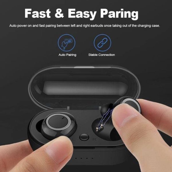 RKTech SQ-W1 TWS Stereo Sound Headset Bluetooth 5.0 Wireless Twins Earbuds Earphones - Image 3