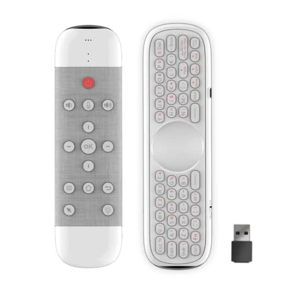 RKTech Q40 Voice Remote Control Fly Air Mouse with Anti Missing Function, Microphone Voice Search Remote 2.4G Wireless with IR Learning Mini Keyboard for Android TV Box, Mini PC