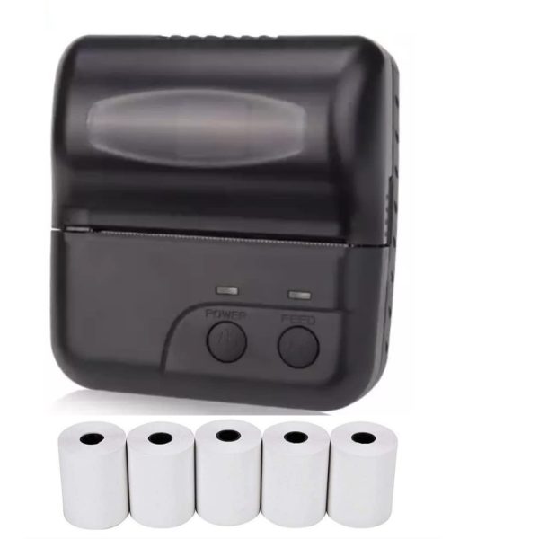 Milestone MPT III (CX80B) 80mm 3 inch Thermal Bluetooth Printer Bill Printer for Business, Restaurant Swiggy Zomato KOT, Shopping Mall, Mini Market - with 80MM x 25MTR 5PCS Thermal ROLL