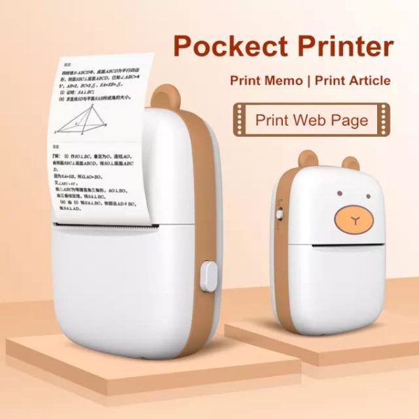 Milestone YT01 58mm (2 Inch) Thermal Bluetooth Printer Receipt + Label Sticker Printer with 5 Pcs Thermal Roll - Image 2