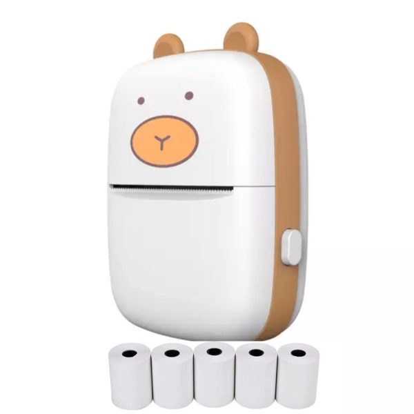Milestone YT01 58mm (2 Inch) Thermal Bluetooth Printer Receipt + Label Sticker Printer with 5 Pcs Thermal Roll