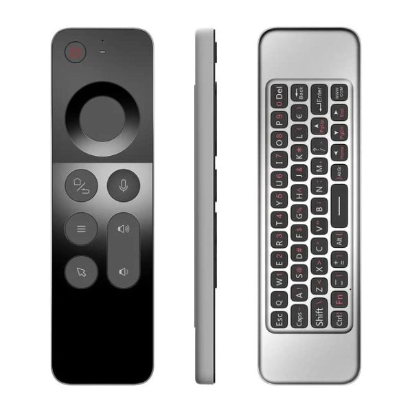 RKTech W3 IR Learning 2.4G Wireless Voice Air Mouse Remote Control for Smart TV, Android TV Box, Mini PC