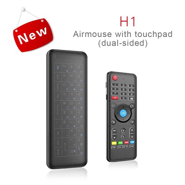 RKTech H1 2.4GHz 6-Axis Fly Air Mouse Wireless Keyboard Full Touchpad Remote Control IR Learning for Smart TV Android TV Box Laptop PC - Image 3