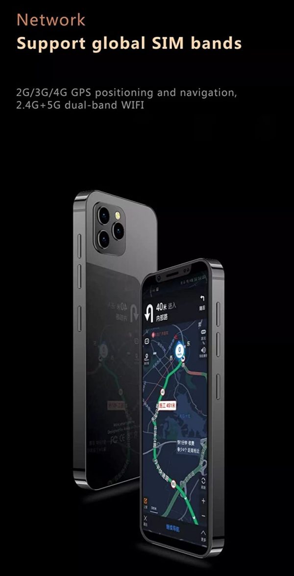 K-TOUCH Anica S11S 3GB RAM 32GB ROM MtK6757 Quad Core 4.8" Screen Face Id Android 9.0 4G LTE 2280MAH Big Battery, Google Play Metal Body Luxurious Smart Phone (Black) - Image 2