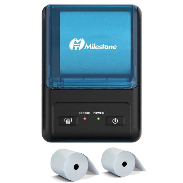 Milestone MHT-P11 58mm ( 2 Inch) Thermal Bluetooth Printer USB + Bluetooth Android POS Receipt Bill Printer for Small Business, Restaurant Swiggy, Zomato KOT, Shopping Mall, Mini Market Thermal Printer