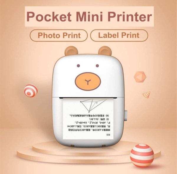 Milestone YT01 58mm (2 Inch) Thermal Bluetooth Printer Receipt + Label Sticker Printer with 5 Pcs Thermal Roll - Image 5