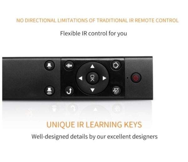 RKTech S122 Universal Portable 2.4G Wireless Voice Fly Air Mouse Keyboard Infrared Voice Remote Control for Android TV Box, Mini Pc - Image 3