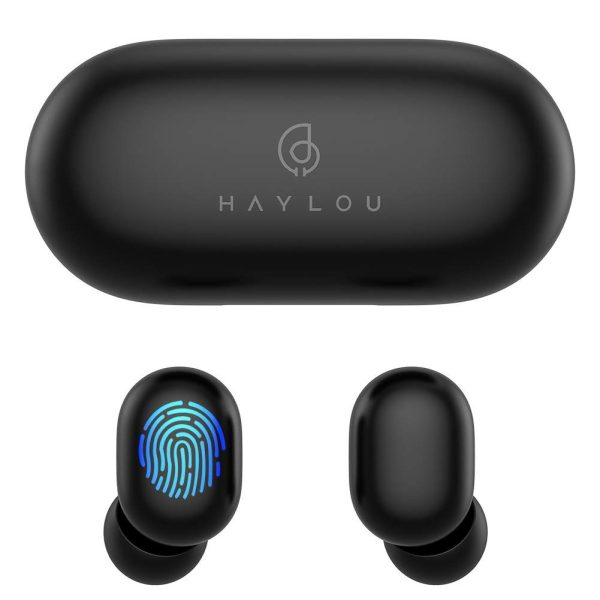 Haylou GT1 TWS Fingerprint Touch Bluetooth Earphones, HD Stereo Wireless Headphones,Noise Cancelling Gaming Headset - Black Color