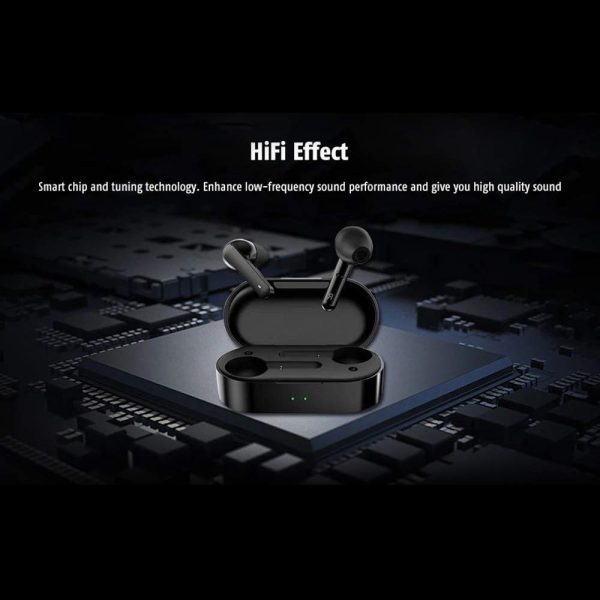 QCY T3 Wireless Bluetooth Earbuds Bluetooth 5.0 Semi-in-Ear Multi Noise Isolation, Sensitive Touch Control IPX5 Waterproof, Support Stereo and Mono Mode Auto Connection (Black) - Image 6