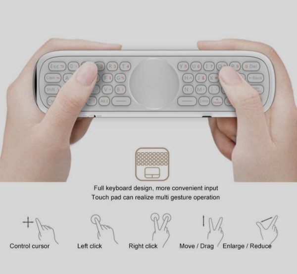 RKTech Q40 Voice Remote Control Fly Air Mouse with Anti Missing Function, Microphone Voice Search Remote 2.4G Wireless with IR Learning Mini Keyboard for Android TV Box, Mini PC - Image 3