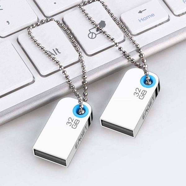Eaget U9L 32GB Mini USB2.0 Silver Metal Waterproof U Disk Flash Drive Super Fast Metal Pendrive - Image 6