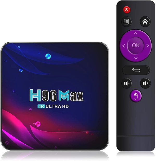 RKTech H96 Max V11 Mini PC Box with Android OS, Bluetooth, WiFi 2.4G + 5.0G Dual WiFi, RK3318 Quad Core Processor, (4GB RAM 64 GB ROM)