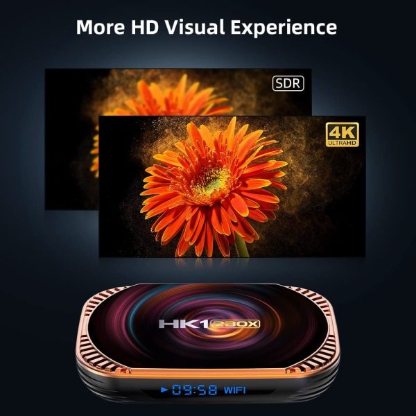 RKTech HK1 RBOX X4 8K 4GB RAM 64GB ROM Amlogic S905X4 Android 11.0 8K Mini PC Box Smart Box 2.5G + 5G Dual WiFi Bluetooth 4.1 1000M Ethernet 8K HD Support - Image 7