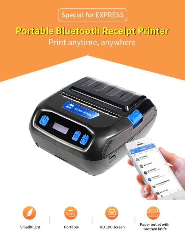 Milestone MPT-III-FA8B (CX805) 80mm 3 Inch Thermal Printer Receipt + Label Sticker Barcode Printer - Image 3