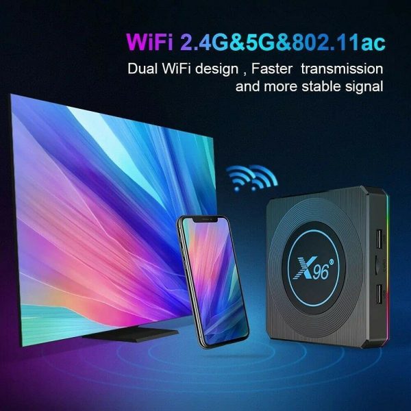 RKTech X96 X4 8K HD Mini Pc Box 4GB RAM 64GB ROM Amlogic S905X4 Android 11.0 Dual WiFi 2.5G + 5G 1000M Ethernet Bluetooth 4.1 2022 Latest 8K HD Mini PC Box - Image 7