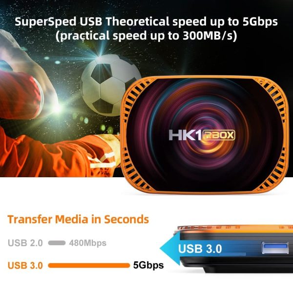RKTech HK1 RBOX X4 8K 4GB RAM 64GB ROM Amlogic S905X4 Android 11.0 8K Mini PC Box Smart Box 2.5G + 5G Dual WiFi Bluetooth 4.1 1000M Ethernet 8K HD Support - Image 5
