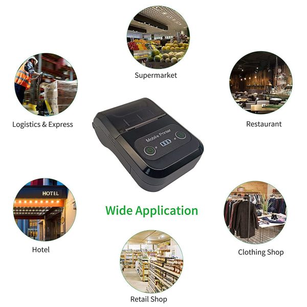 Milestone MPT II 58mm Thermal Bluetooth Printer Android POS 2 Inch Receipt Bill Printer for Small Business, Restaurant Swiggy, Zomato KOT, Shopping Mall, Mini Market Latest Mobile Printer - Image 4