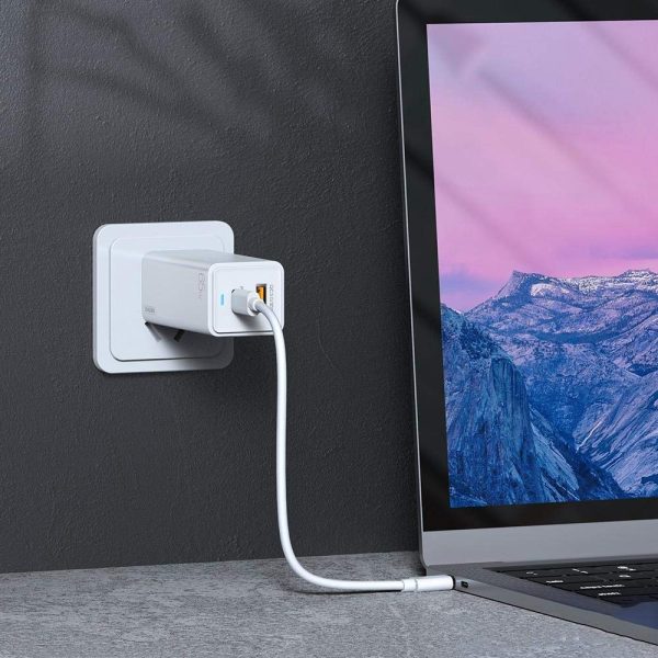 REMAX 65W GaN Fast Charger Quick Charge 4.0 3.0 AFC SCP USB PD Charger GaN 65W USB C Charger PD USB-C Type-C Fast USB Foldable Charger for MacBook Pro iPhone Samsung 65W GaN Fast Charger - Image 2