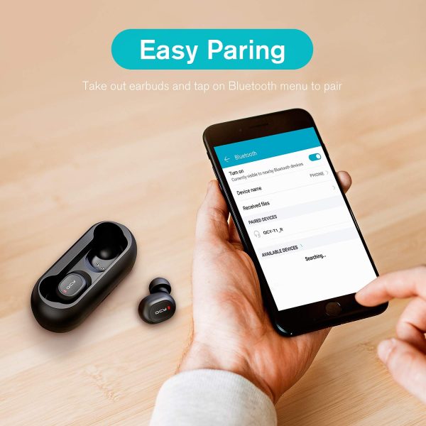 QCY t1 Truly Wireless Bluetooth In Ear Earphone with Mic - Image 6