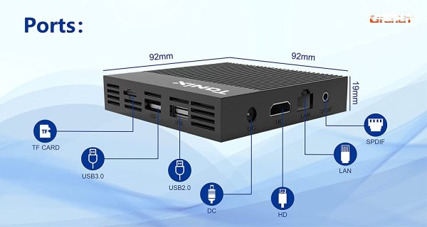 Tanix X4 8K HD Mini Pc Box 4GB RAM 32GB ROM Amlogic S905X4 Android 11.0 Dual WiFi 2.5G + 5G 1000M Ethernet Bluetooth 4.1 2022 Latest 8K HD Mini PC Box - Image 2