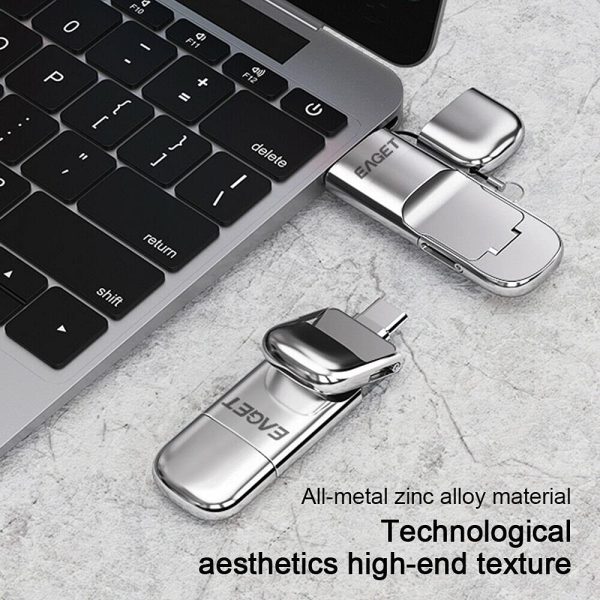 EAGET SU10 128GB USB3.1 Type-C Ultra High Speed encrypted Mobile Solid State Drive encrypted USB Flash Drive for Mobile Phone and Computer - Image 5