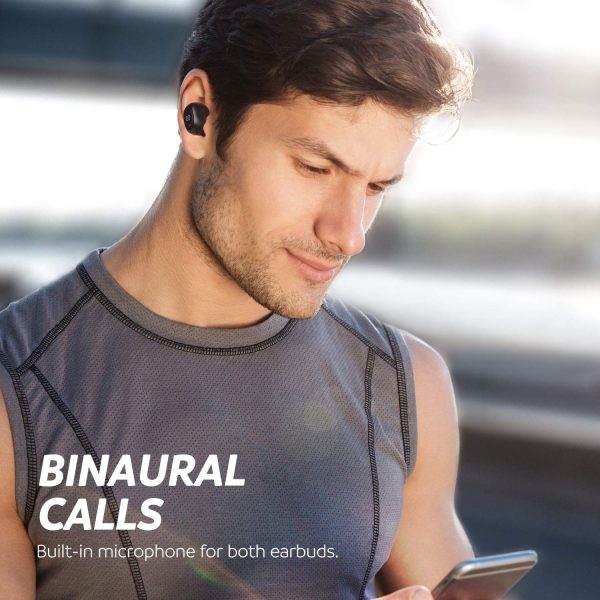 SoundPEATS TrueFree+ Truly Wireless Bluetooth in Ear Earbuds with Mic (Solid Black) - Image 4